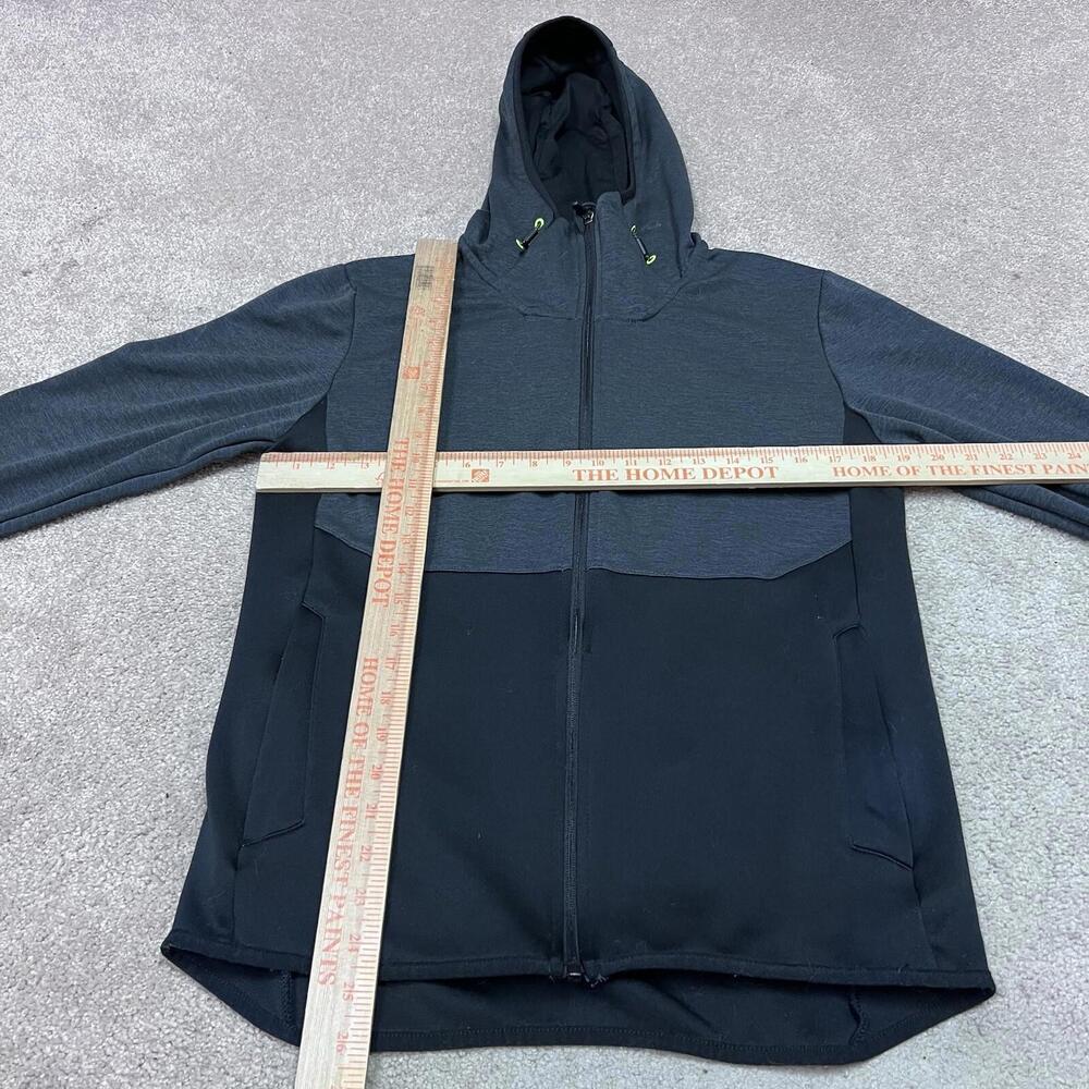 Champion Hoodie Men’s Gray Black Long Sleeve Full Zip Size Medium - Picture 2 of 11
